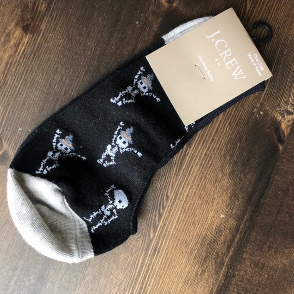 J.Crew No Show Skeleton Socks
